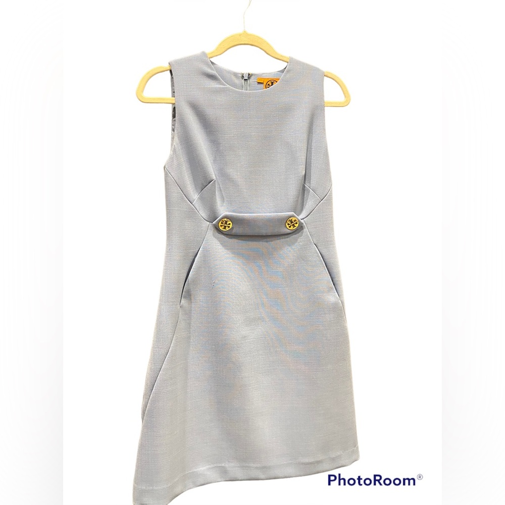 Tory Burch light blue knee length dress